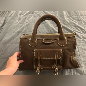 Chloe Edith Day Bag - Satchel - Dark Brown